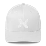 FLEXFIT EMBROIDERED WHITE N
