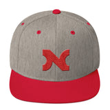 SNAPBACK 3D-EMBROIDERED RED N