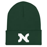 KNIT CUFFED BEANIE WHITE N