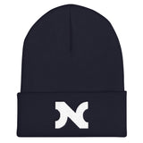 KNIT CUFFED BEANIE WHITE N