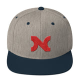 SNAPBACK 3D-EMBROIDERED RED N