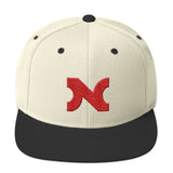 SNAPBACK 3D-EMBROIDERED RED N