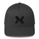 FLEXFIT EMBROIDERED BLACK N