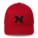 FLEXFIT EMBROIDERED BLACK N
